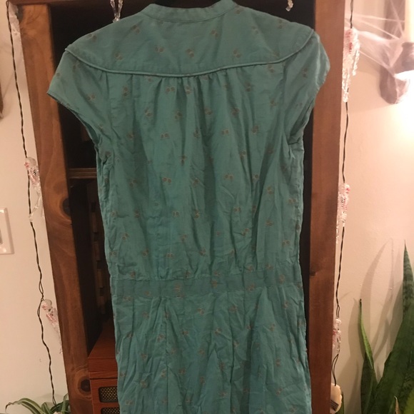 Vintage Ben Sherman Oriental Turquoise Dress - Picture 5 of 10